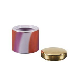 new Wild Sage Tiger Wash Stripe Bathroom Accessory 4.2x4.2x4.9" Covered Jar